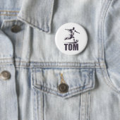 Tom Fußball Jungen Personalisierter Vorname Tom Button (Beispiel)