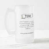 Tom GP-Kollektor-Schale Mattglas Bierglas (Links)