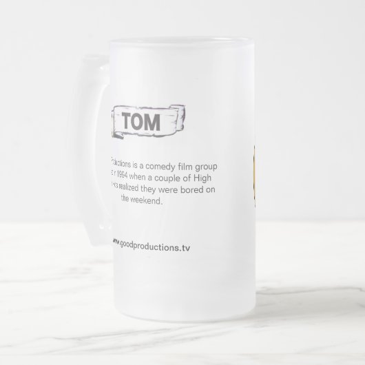 Tom GP-Kollektor-Schale Mattglas Bierglas (Vorderseite Links)