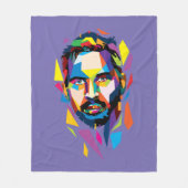 Tom Hardy wpap portrait Fleecedecke (Vorderseite)