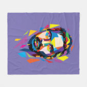 Tom Hardy wpap portrait Fleecedecke (Vorderseite (Horizontal))