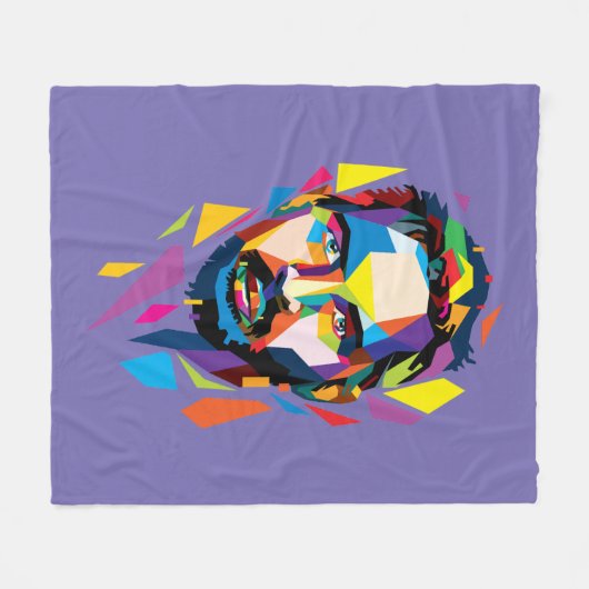 Tom Hardy wpap portrait Fleecedecke (Vorderseite (Horizontal))