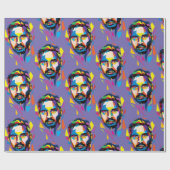 Tom Hardy wpap portrait Geschenkpapier (Flach)