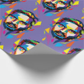 Tom Hardy wpap portrait Geschenkpapier (Ecke)