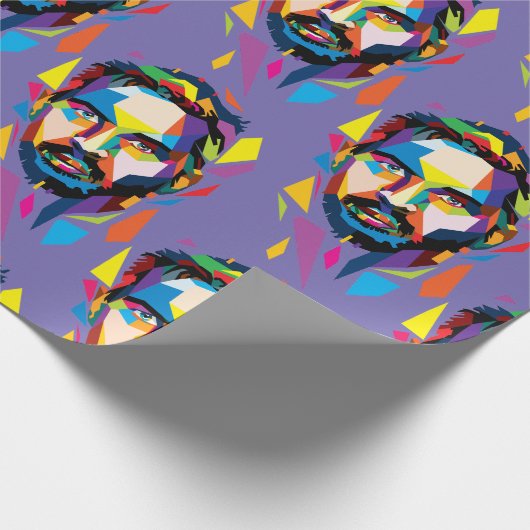 Tom Hardy wpap portrait Geschenkpapier (Ecke)