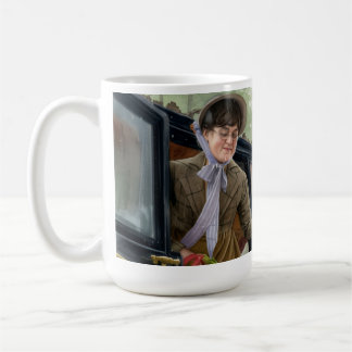 Tom helping Mary out of the carriage Kaffeetasse