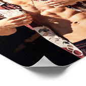 Tom Holland mit Sonnenuntergang Poster (Ecke)