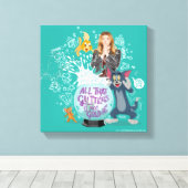 Tom & Jerry - alles, was Glitzer nicht sind Goldie Leinwanddruck (Insitu (Holzboden))