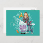 Tom & Jerry - alles, was Glitzer nicht sind Goldie Postkarte (Vorne/Hinten)