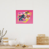 Tom & Jerry Beste Freundinnen Foto Emoji Collage Poster (Küche)