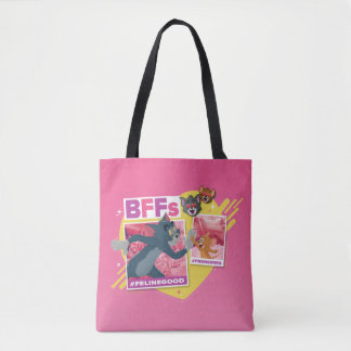 Tom & Jerry Beste Freundinnen Foto Emoji Collage Tasche