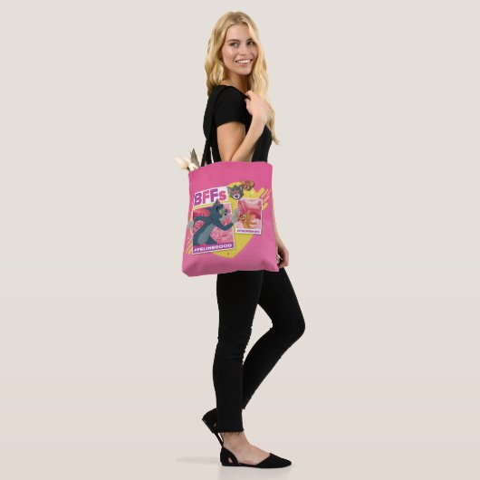 Tom & Jerry Beste Freundinnen Foto Emoji Collage Tasche (Am Model)