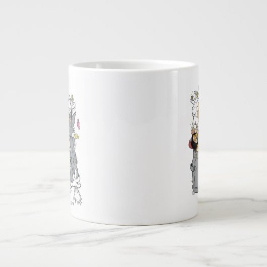 Tom & Jerry | Boo an Tom Jumbo-Tasse (Vorderseite)