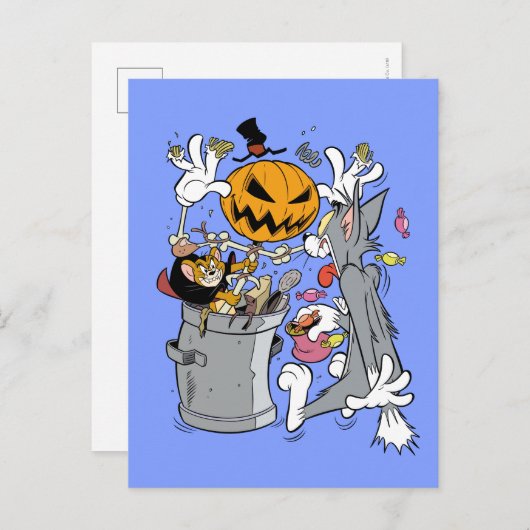 Tom & Jerry | Boo to Tom Postkarte (Vorne/Hinten)