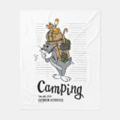 Tom & Jerry Camping Fleecedecke (Vorderseite)