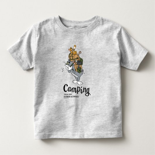 Tom & Jerry Camping Kleinkind T-shirt (Vorderseite)