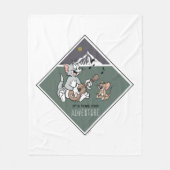 Tom & Jerry "Es ist Zeit für Abenteuer" Fleecedecke (Vorderseite)