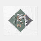 Tom & Jerry "Es ist Zeit für Abenteuer" Fleecedecke (Vorderseite (Horizontal))