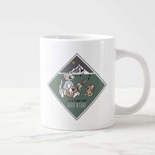 Tom & Jerry "Es ist Zeit für Abenteuer" Jumbo-Tasse (Rechts)