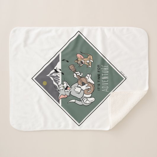 Tom & Jerry "Es ist Zeit für Abenteuer" Sherpadecke (Vorderseite (Horizontal))