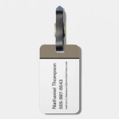 Tom & Jerry "Es ist Zeit zum Surfen" Gepäckanhänger (Rückseite vertikal)