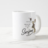 Tom & Jerry "Es ist Zeit zum Surfen" Jumbo-Tasse (Vorderseite Rechts)