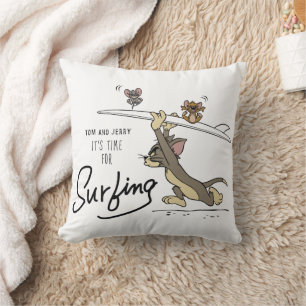 Tom & Jerry "Es ist Zeit zum Surfen" Kissen