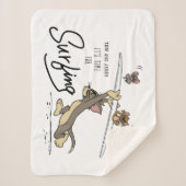 Tom & Jerry "Es ist Zeit zum Surfen" Sherpadecke (Vorderseite)