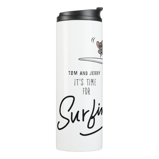 Tom & Jerry "Es ist Zeit zum Surfen" Thermosbecher (Nach links gedreht)