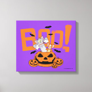 Tom & Jerry | Frohe Halloween Boo Leinwanddruck