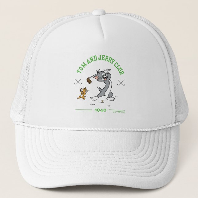 Tom & Jerry Golfing Club 1940 Truckerkappe (Vorderseite)