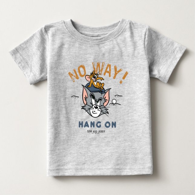 Tom & Jerry Golfing "No Way" Baby T-shirt (Vorderseite)