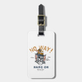 Tom & Jerry Golfing "No Way" Gepäckanhänger (Vorderseite vertikal)