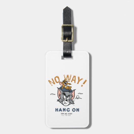Tom & Jerry Golfing "No Way" Gepäckanhänger (Vorderseite vertikal)