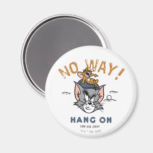 Tom & Jerry Golfing "No Way" Magnet (Vorderseite/Rückseite)
