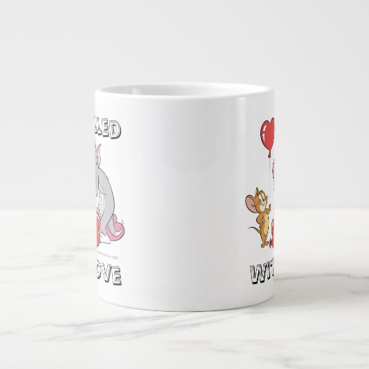 Tom & Jerry Inflate Valentine Heart Balloons Jumbo-Tasse (Vorderseite)