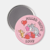 Tom & Jerry Inflate Valentine Heart Balloons Magnet (Vorderseite/Rückseite)