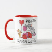 Tom & Jerry Inflate Valentine Heart Balloons Tasse (Links)