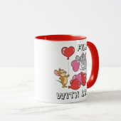 Tom & Jerry Inflate Valentine Heart Balloons Tasse (VorderseiteRechts)