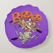 Tom & Jerry | Jerry ist SO Beängstigend Rundes Kissen (Rückseite)