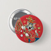 Tom & Jerry Lighting Firecracker Button (Vorne & Hinten)