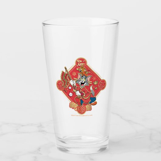 Tom & Jerry Lighting Firecracker Glas (Vorderseite)