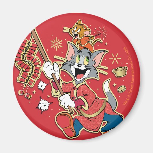 Tom & Jerry Lighting Firecracker Magnet (Vorne)