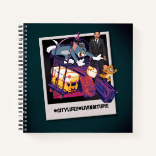 Tom & Jerry Luggage Crash Foto Notizblock