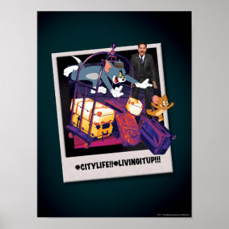 Tom & Jerry Luggage Crash Foto Poster