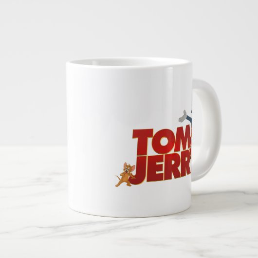 Tom & Jerry mit Filmlogo Jumbo-Tasse (Vorderseite Rechts)