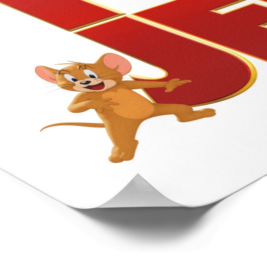 Tom & Jerry mit Filmlogo Poster (Ecke)