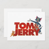 Tom & Jerry mit Filmlogo Postkarte (Vorne/Hinten)