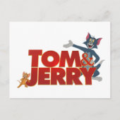 Tom & Jerry mit Filmlogo Postkarte (Vorderseite)