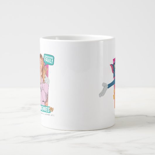 Tom & Jerry mit Kayla - Frenemies Jumbo-Tasse (Vorderseite)